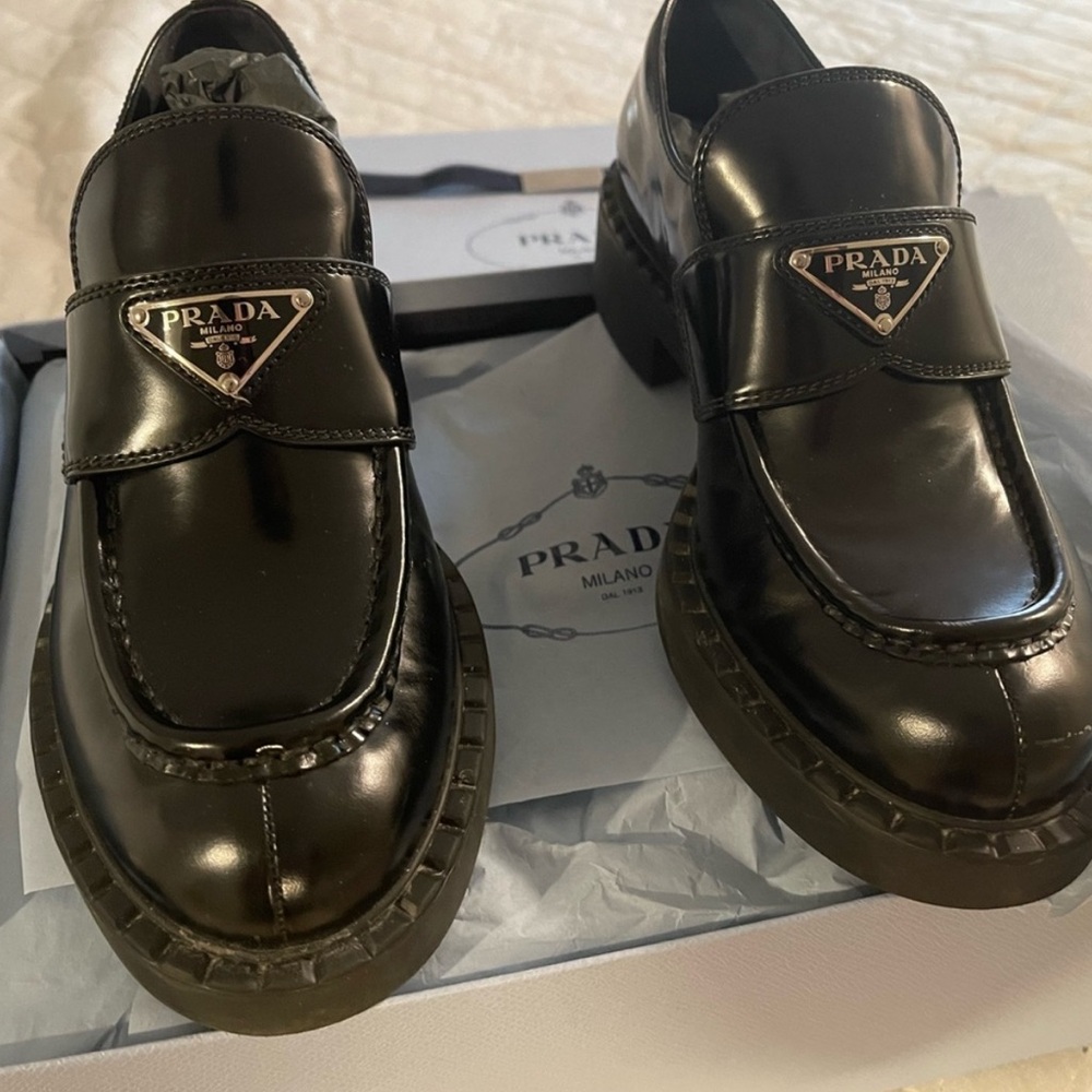 Prada women’s Black Loafers